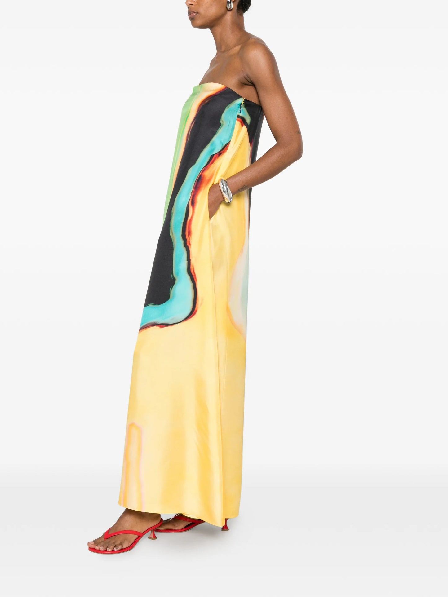 Aura strapless maxi dress