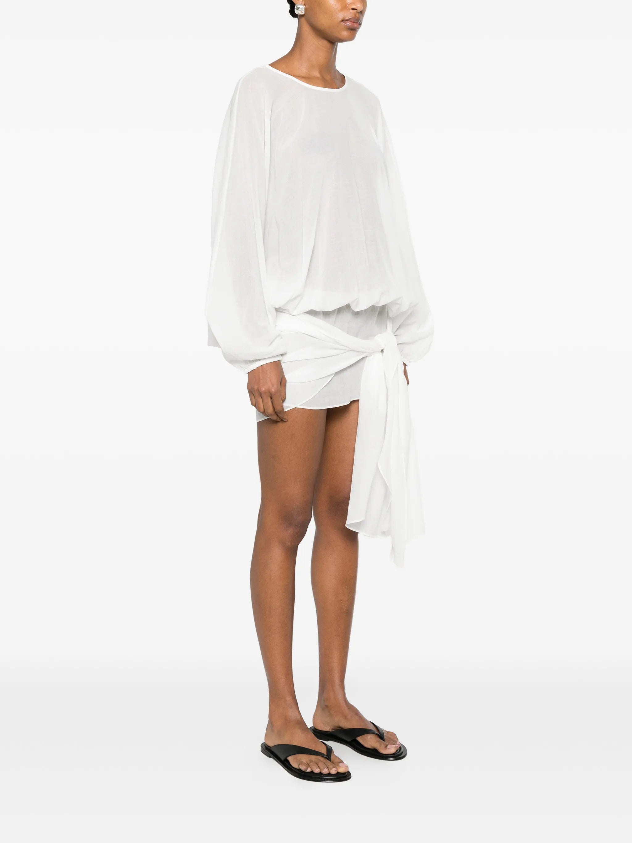Porto tie-waist dress