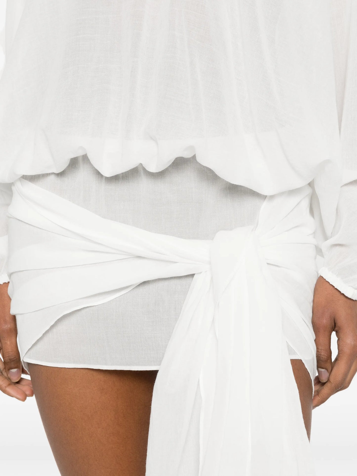Porto tie-waist dress