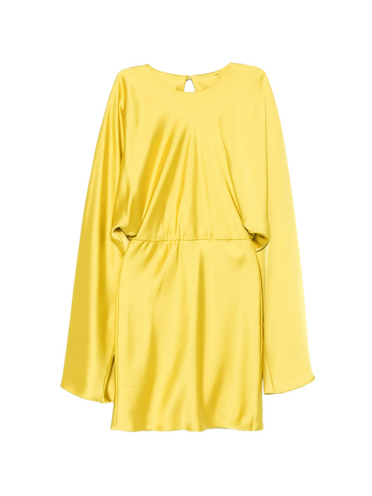 Obie cape-sleeve dress