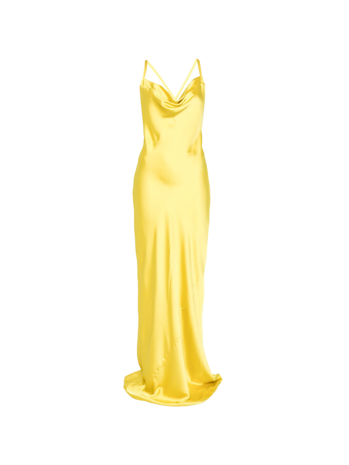 cross back Bias gown