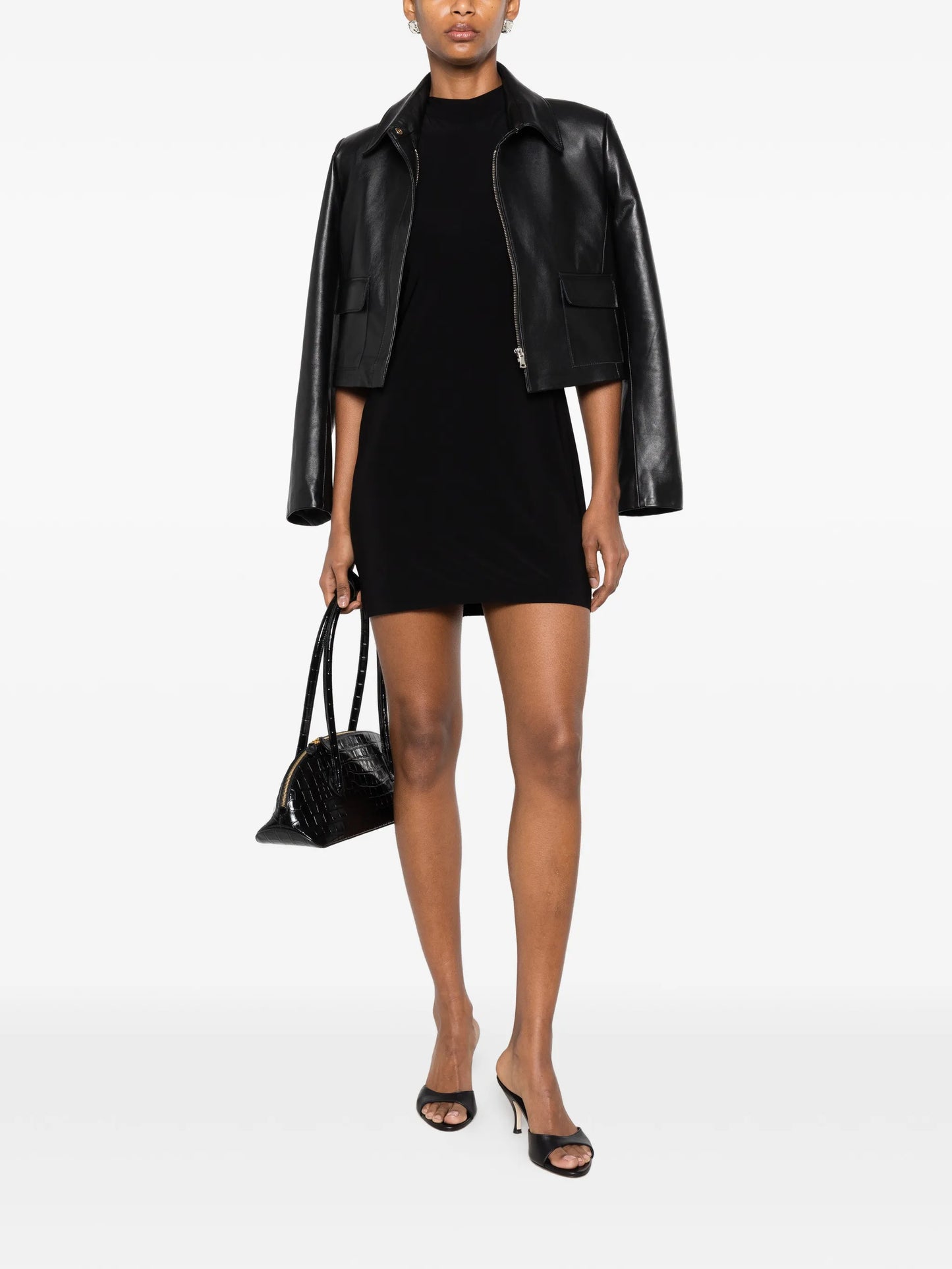 halterneck mini dress