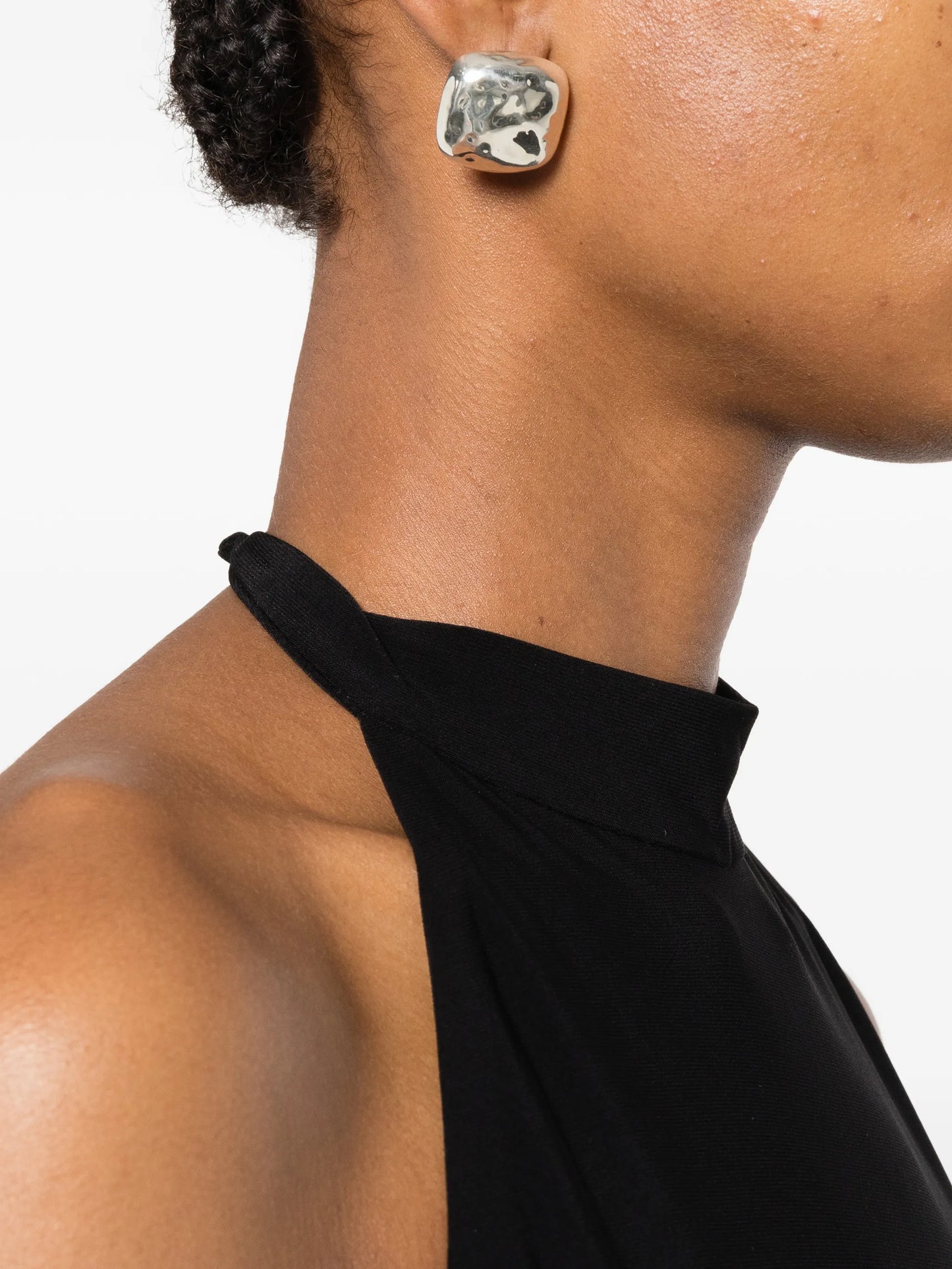 halterneck mini dress