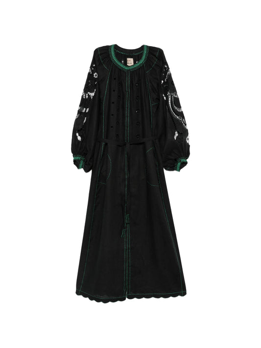 Babylon embroidered midi dress