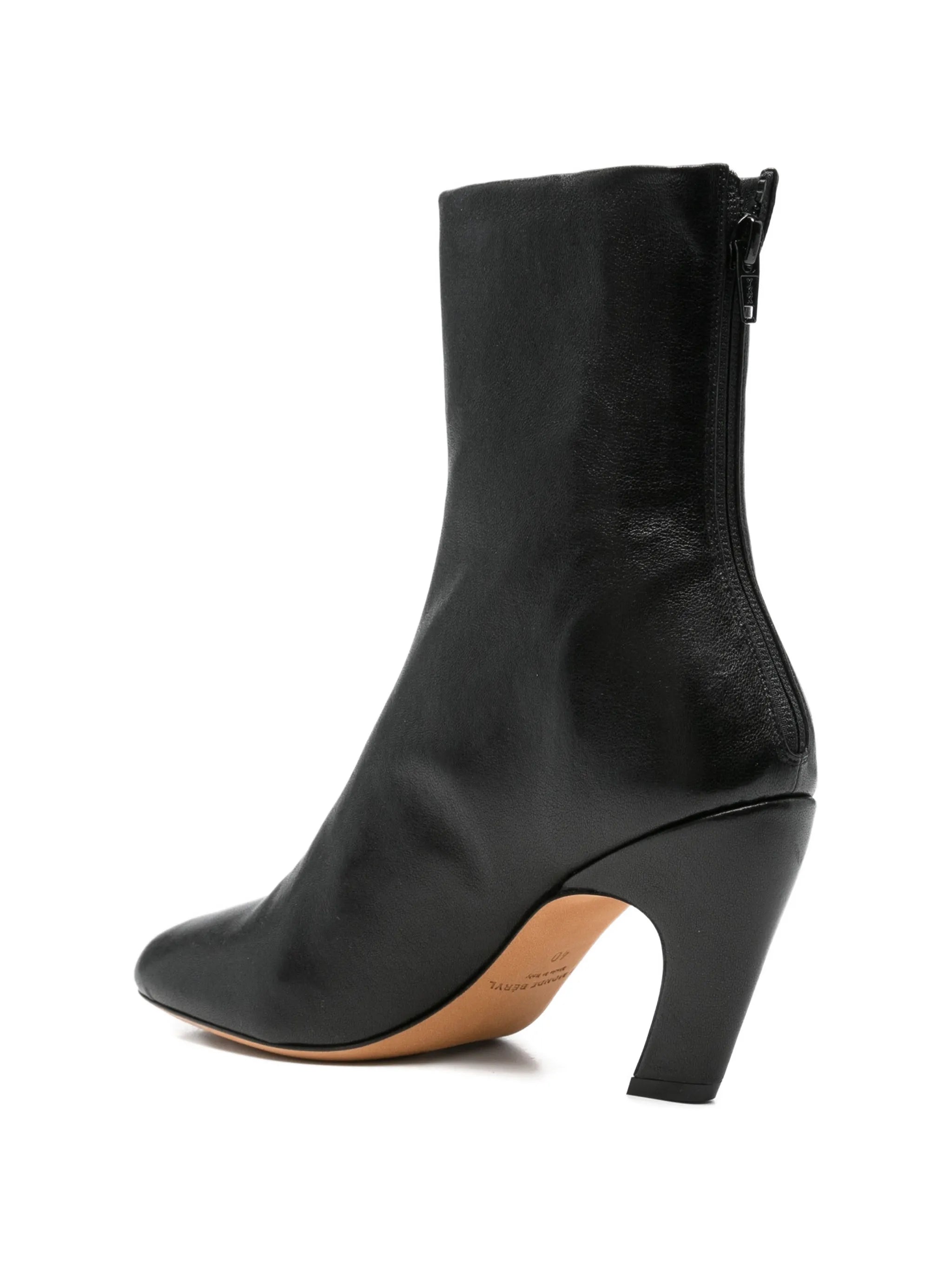Mica leather ankle boots