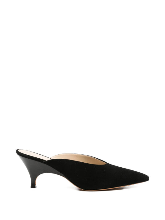 Petra suede heeled mules