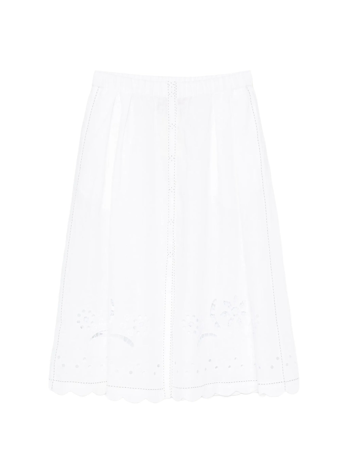 Balthazar broderie-anglaise midi skirt