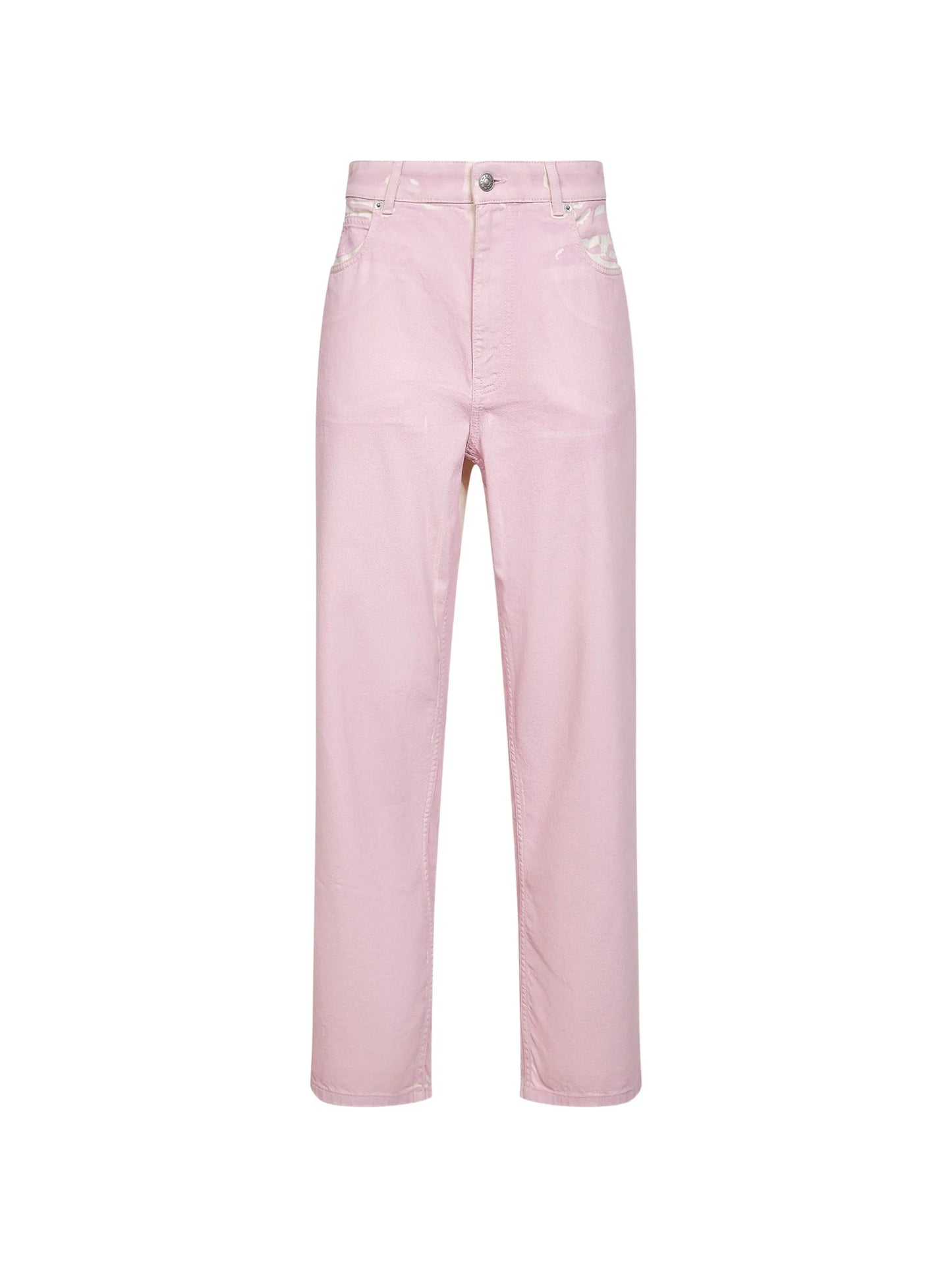 pink straight jeans