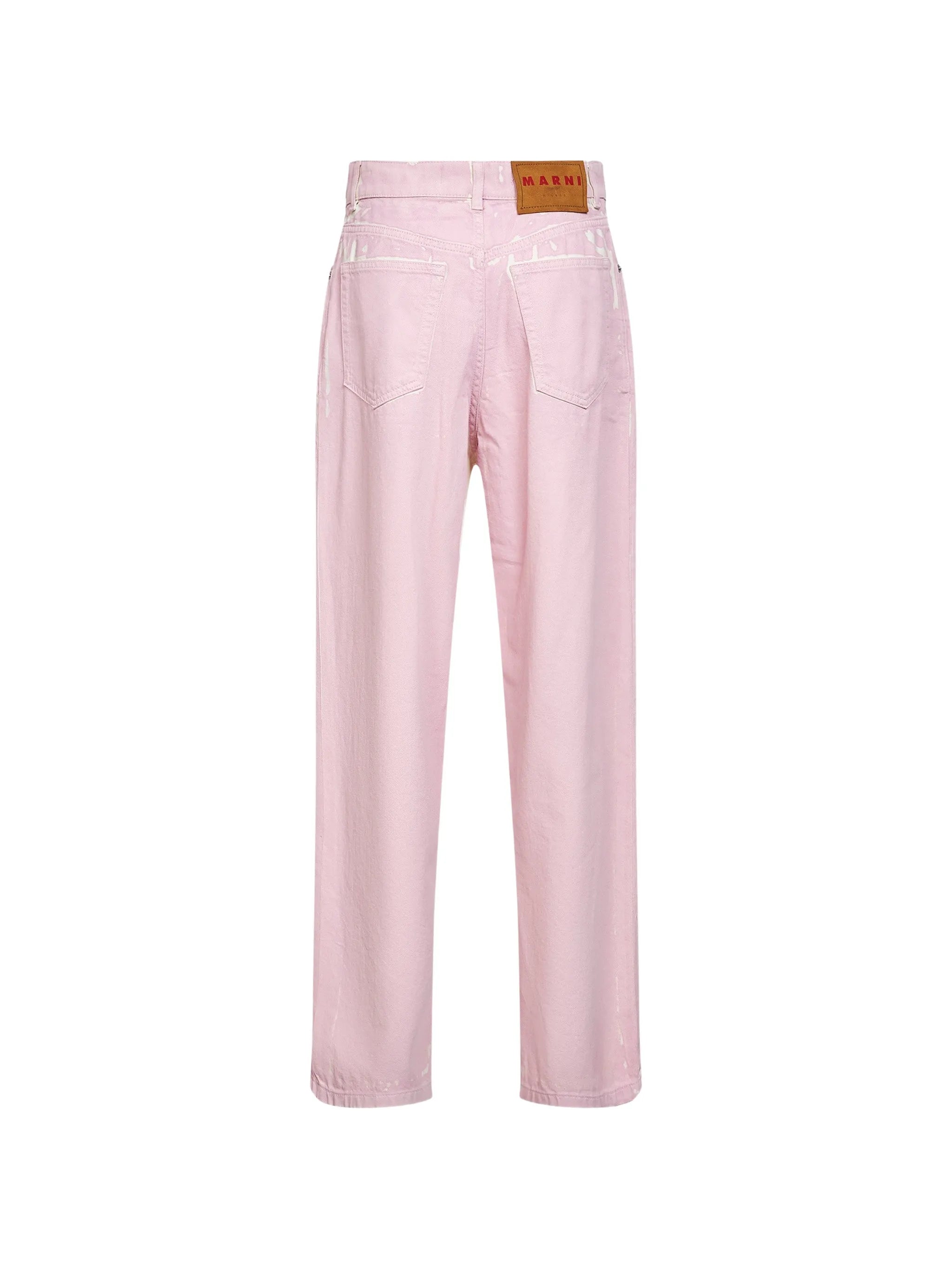 pink straight jeans