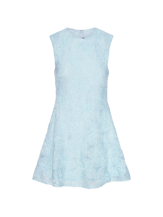 crew-neck mini dress