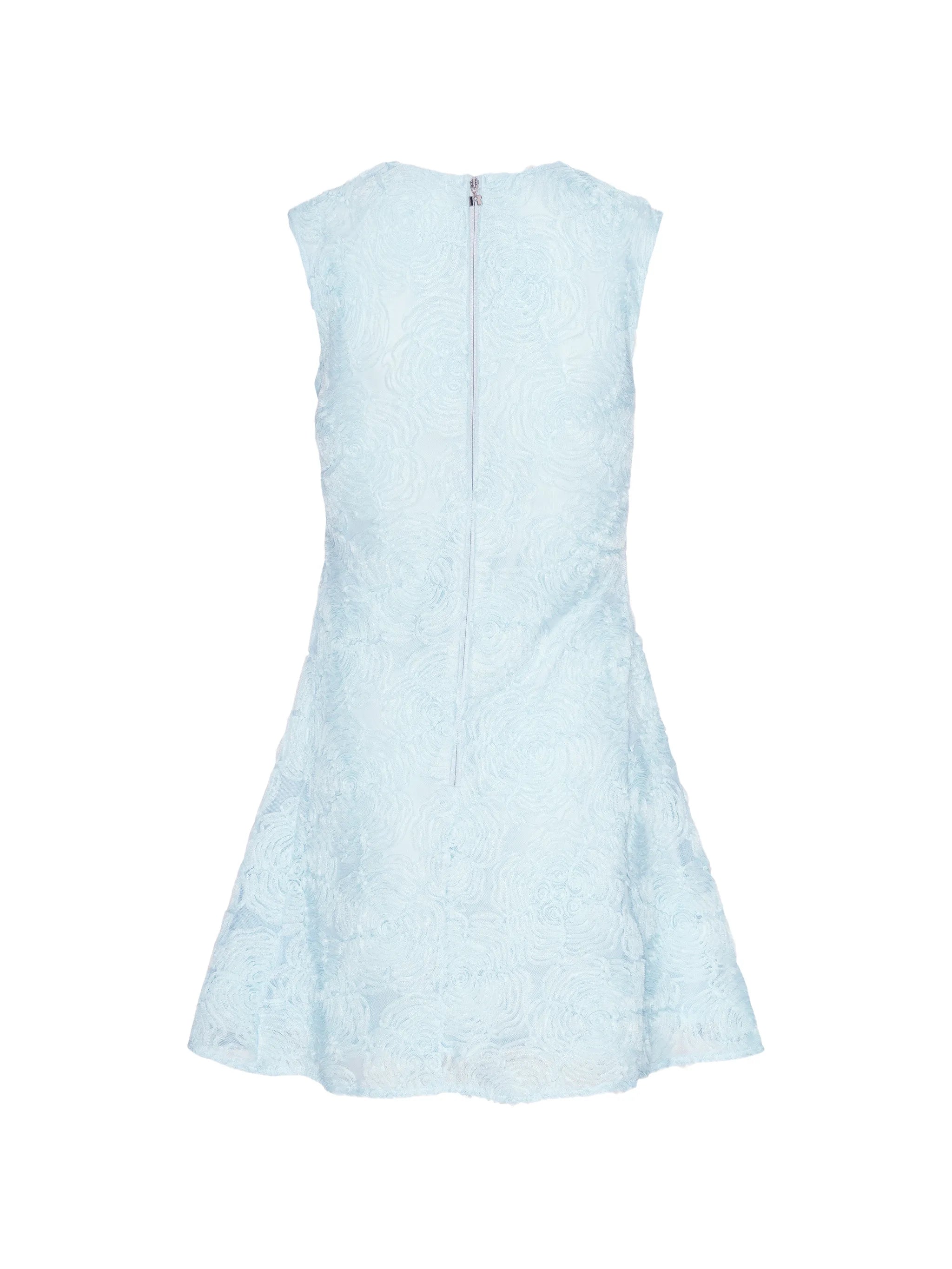 crew-neck mini dress
