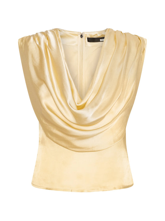 chiffon waterfall top