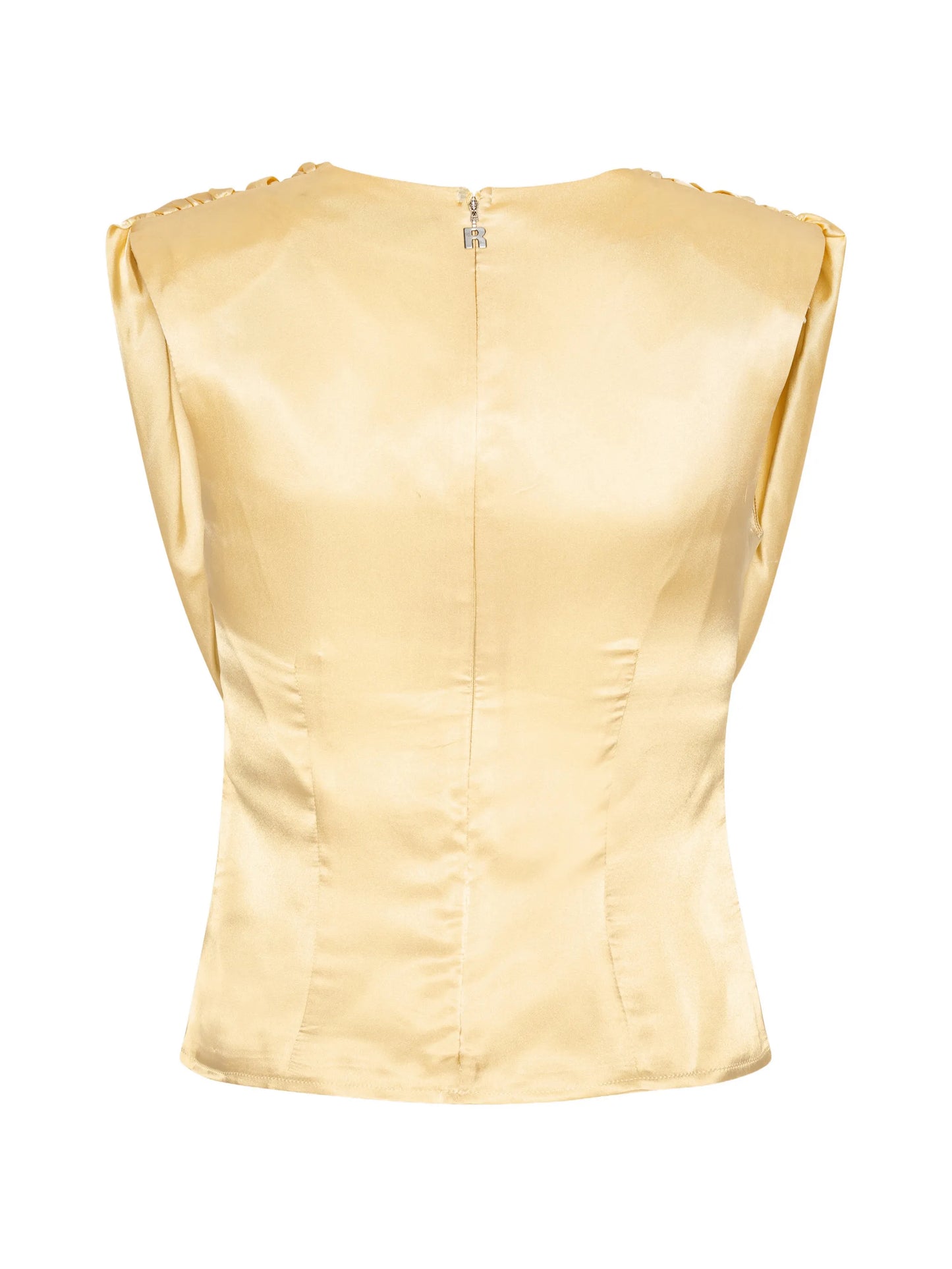 chiffon waterfall top