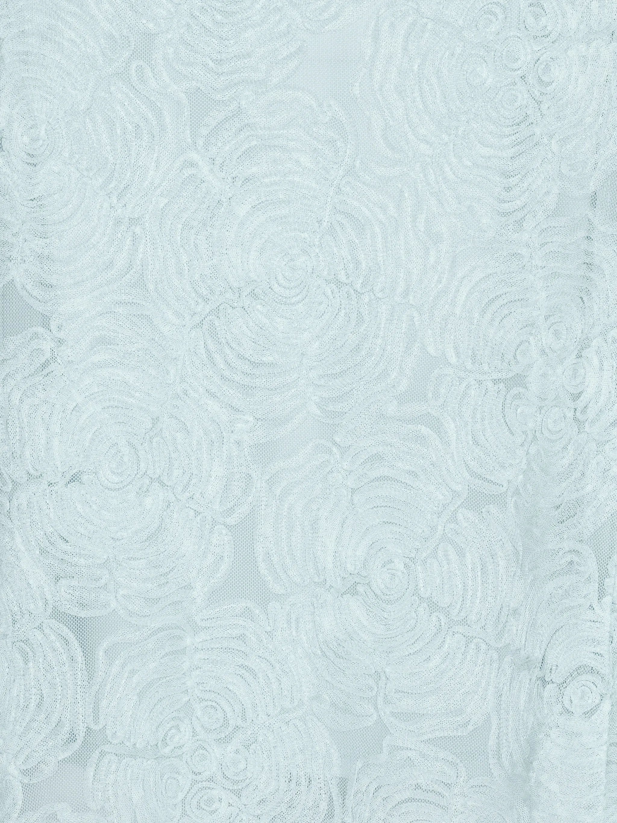 floral-mesh maxi dress