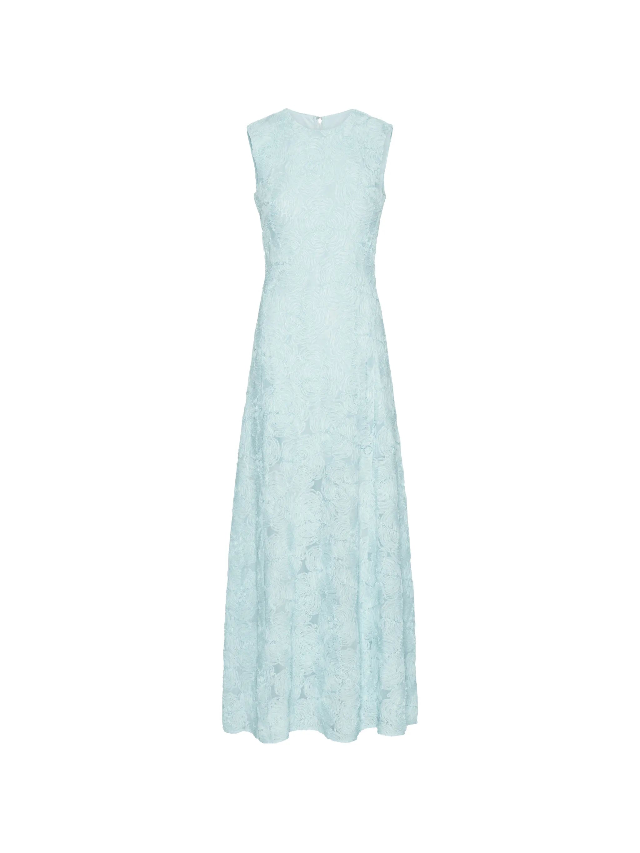 floral-motif maxi dress