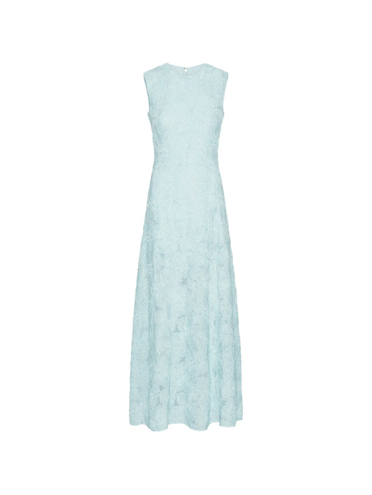 floral-motif maxi dress