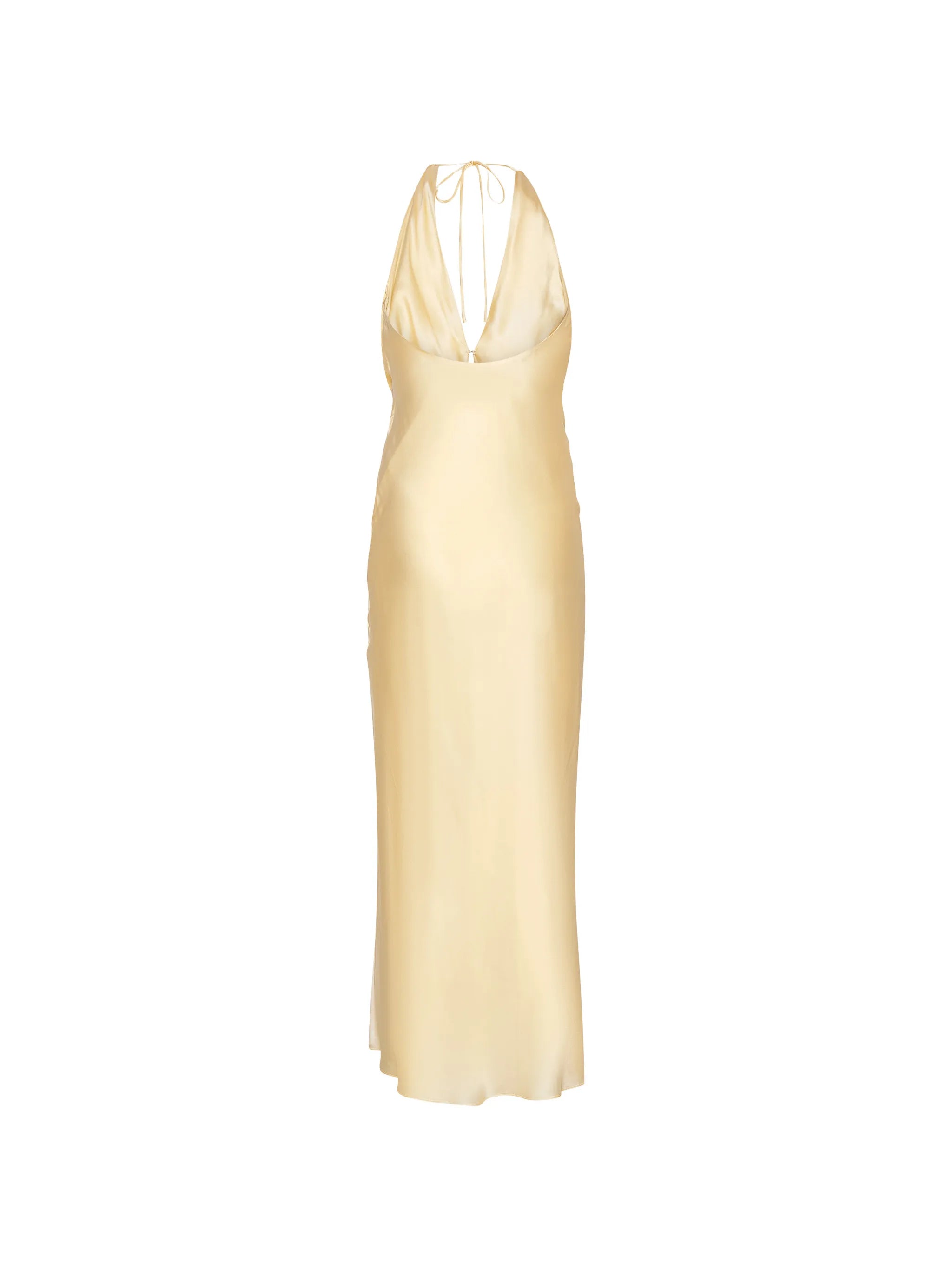 chiffon halter dress