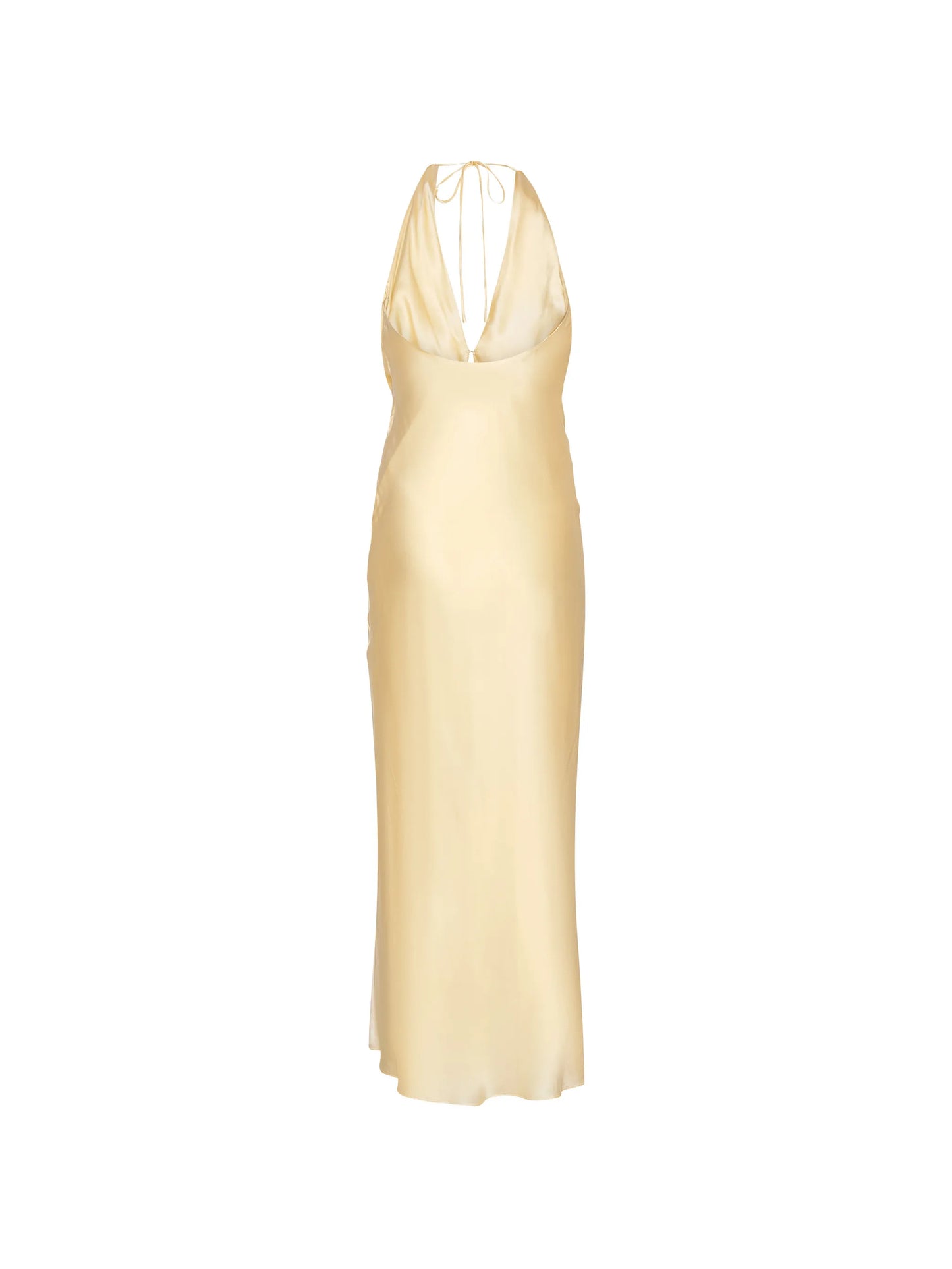 halter chiffon maxi dress