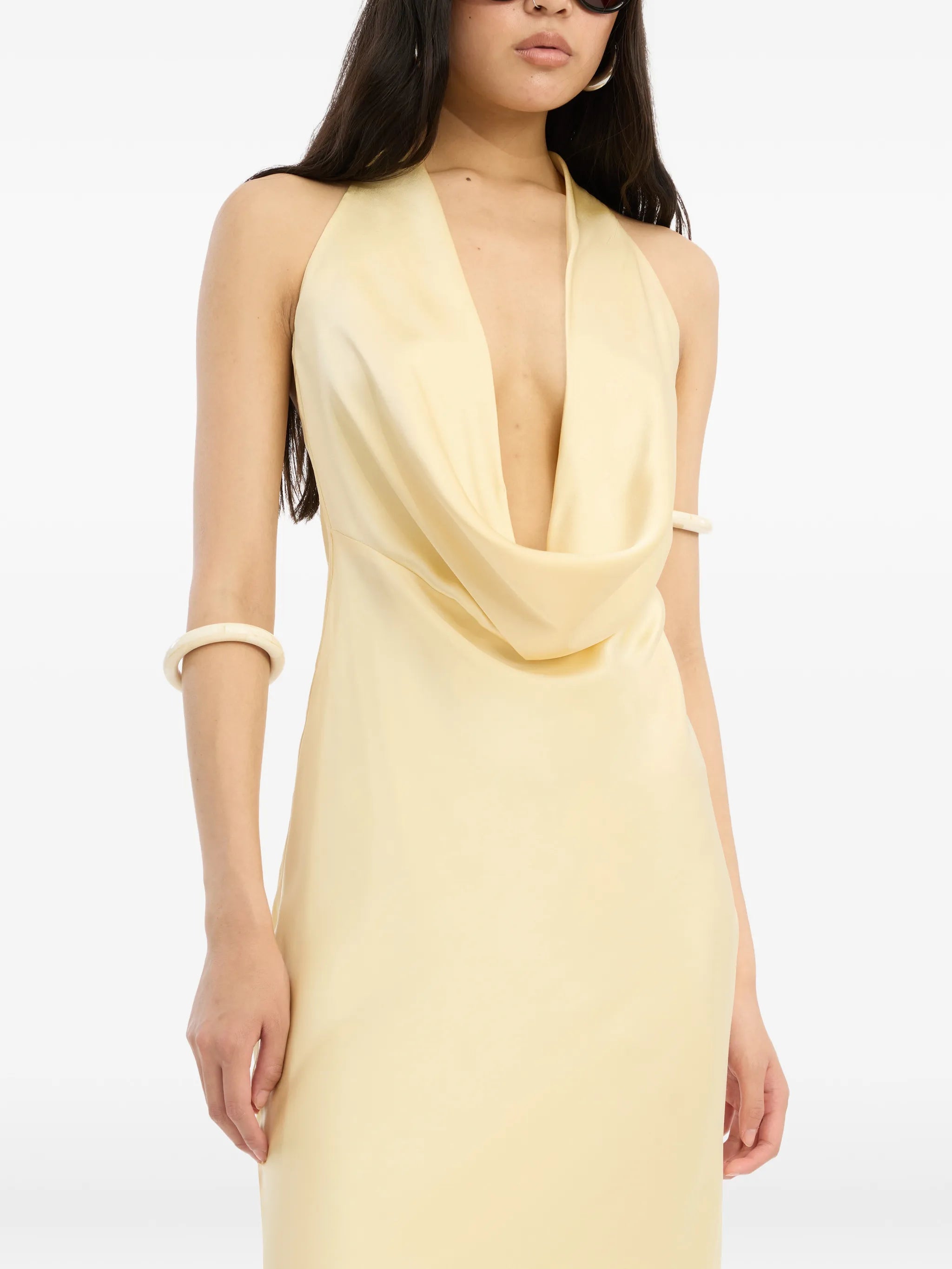 chiffon halter dress