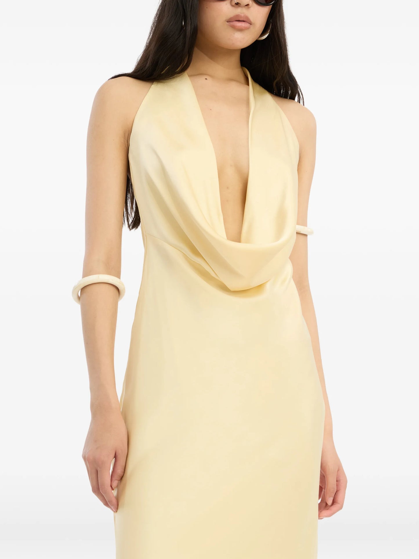 chiffon halter dress