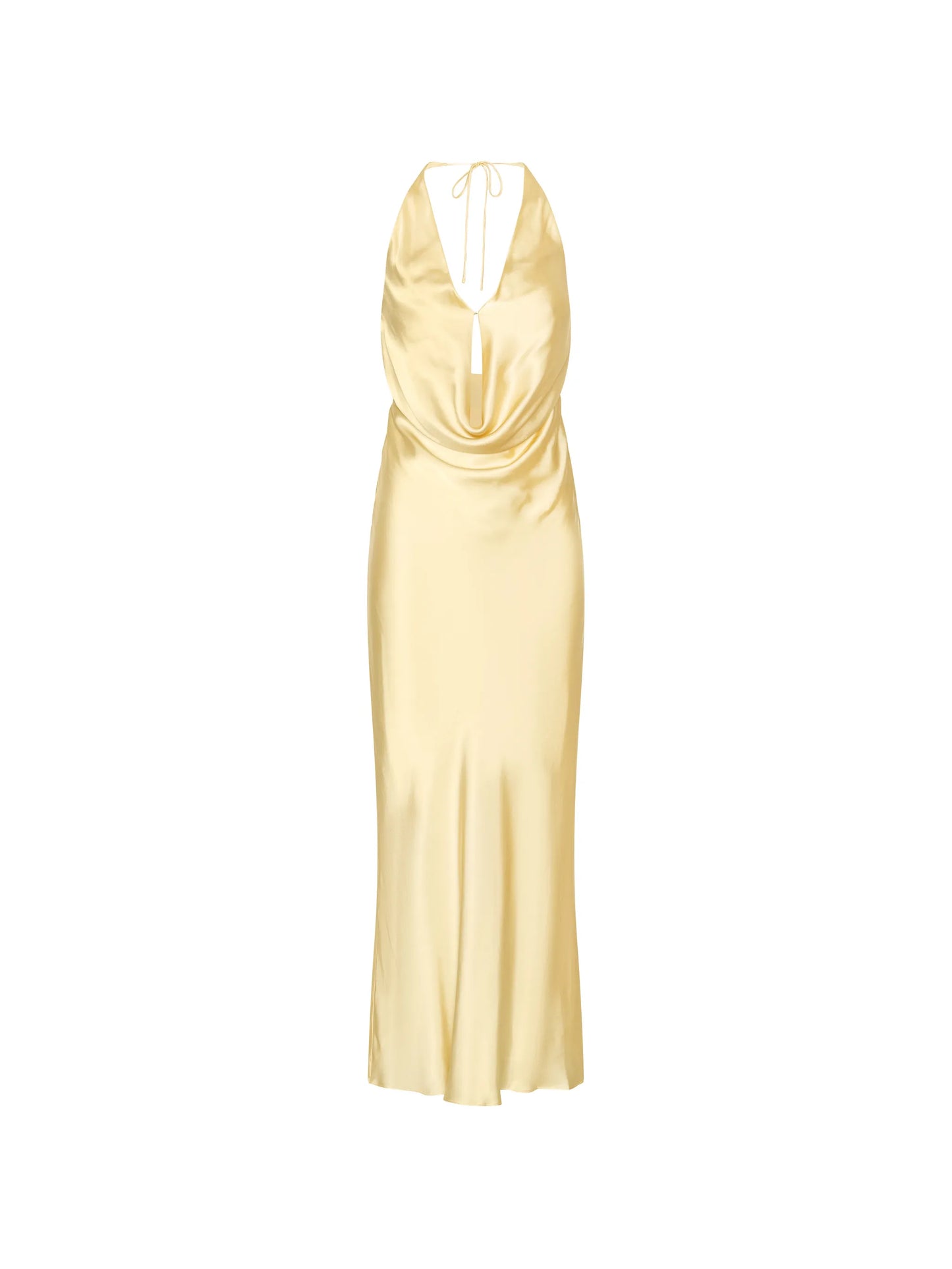 chiffon halter dress