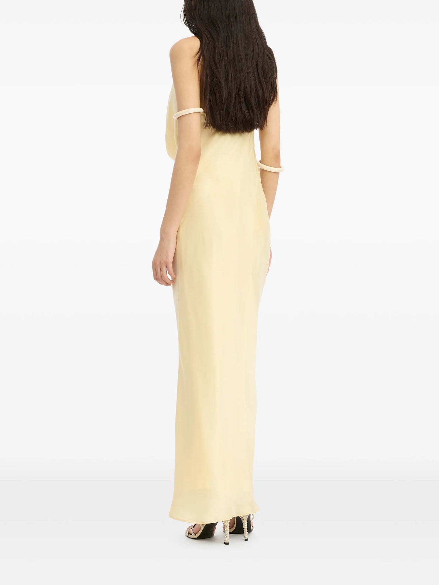 chiffon halter dress