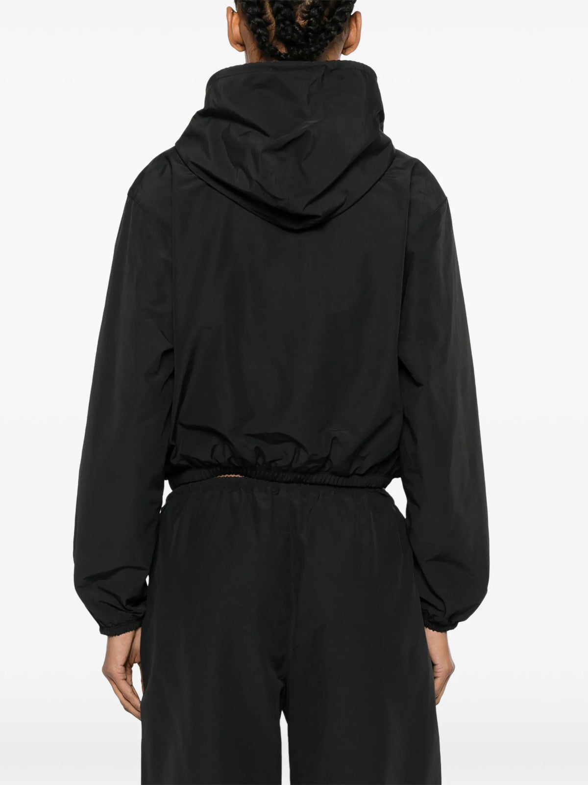 crystal drawcord hoodie jacket