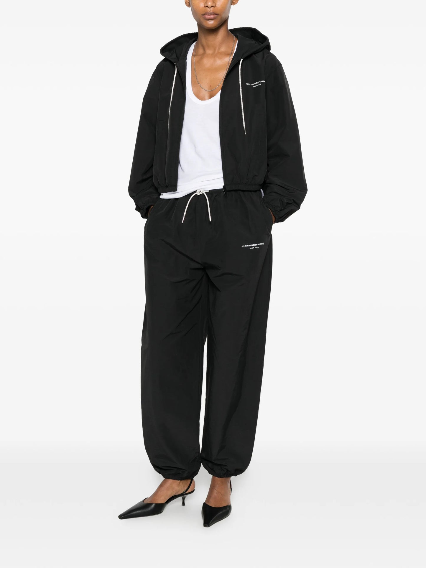 logo-print track pants