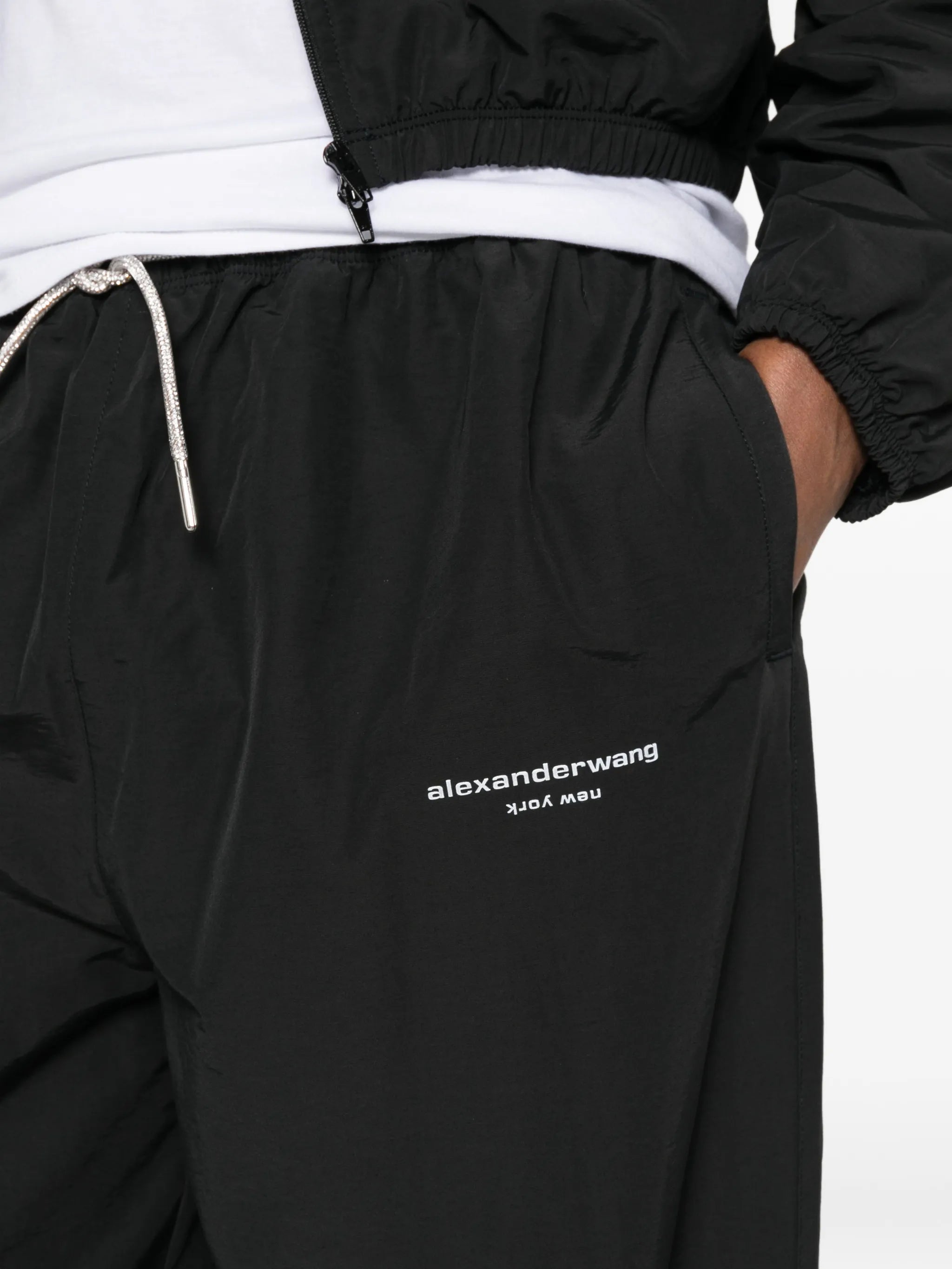 logo-print track pants