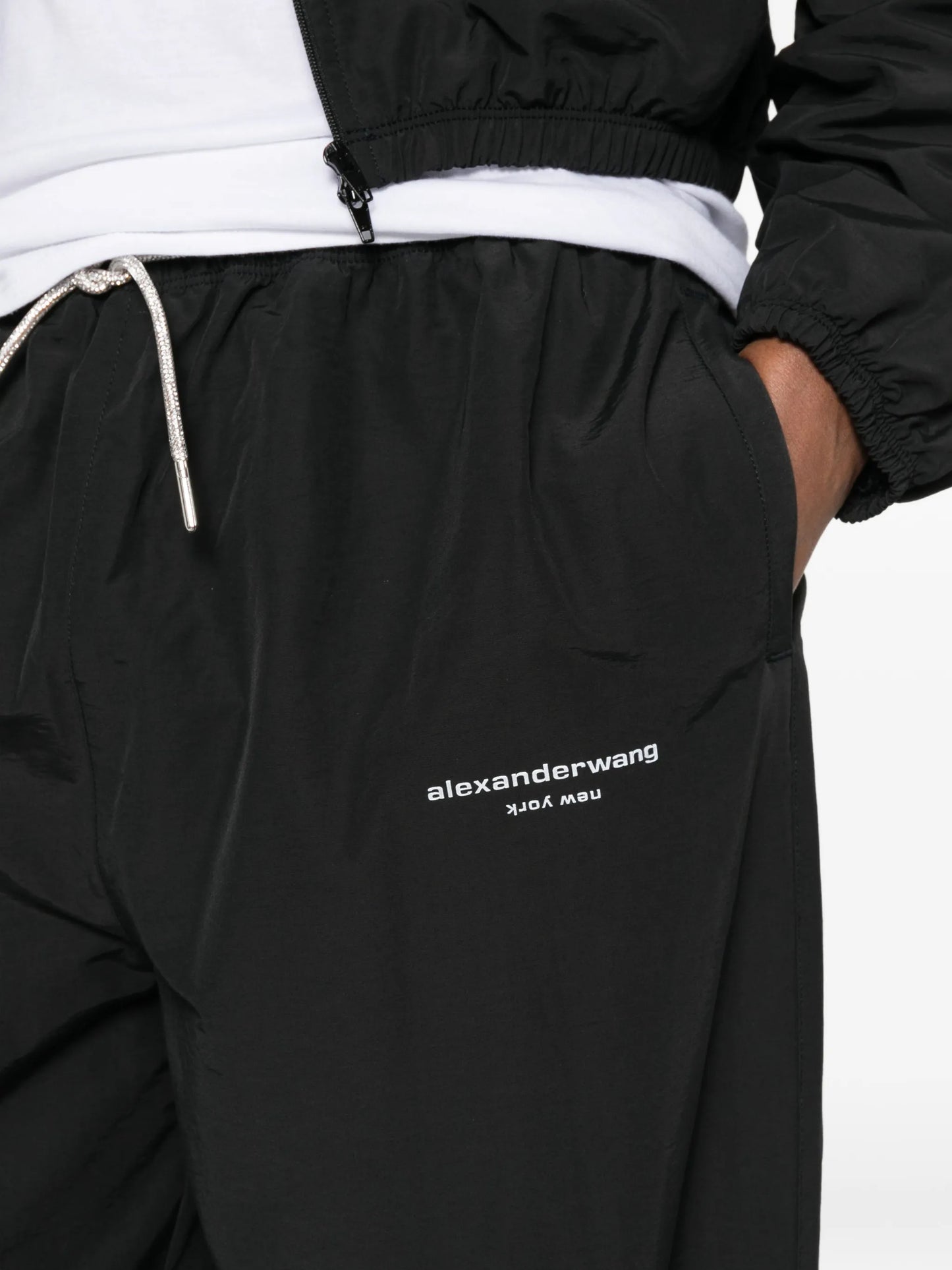 logo-print track pants