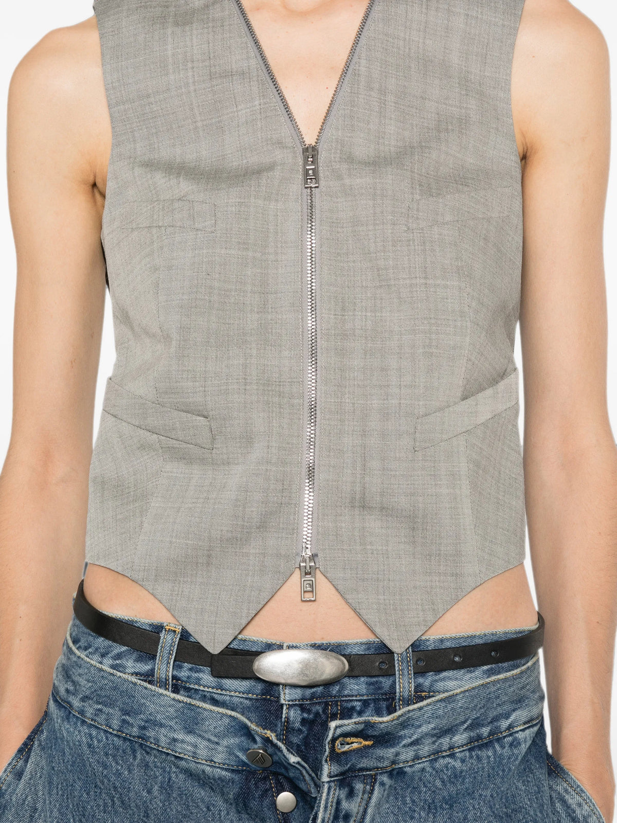 Continuous Loop zipper tailored vest