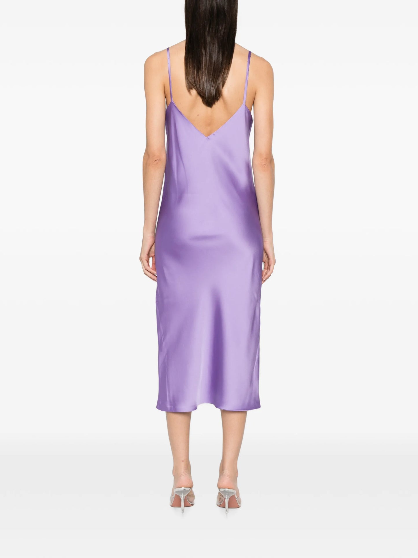 V-neck midi dress