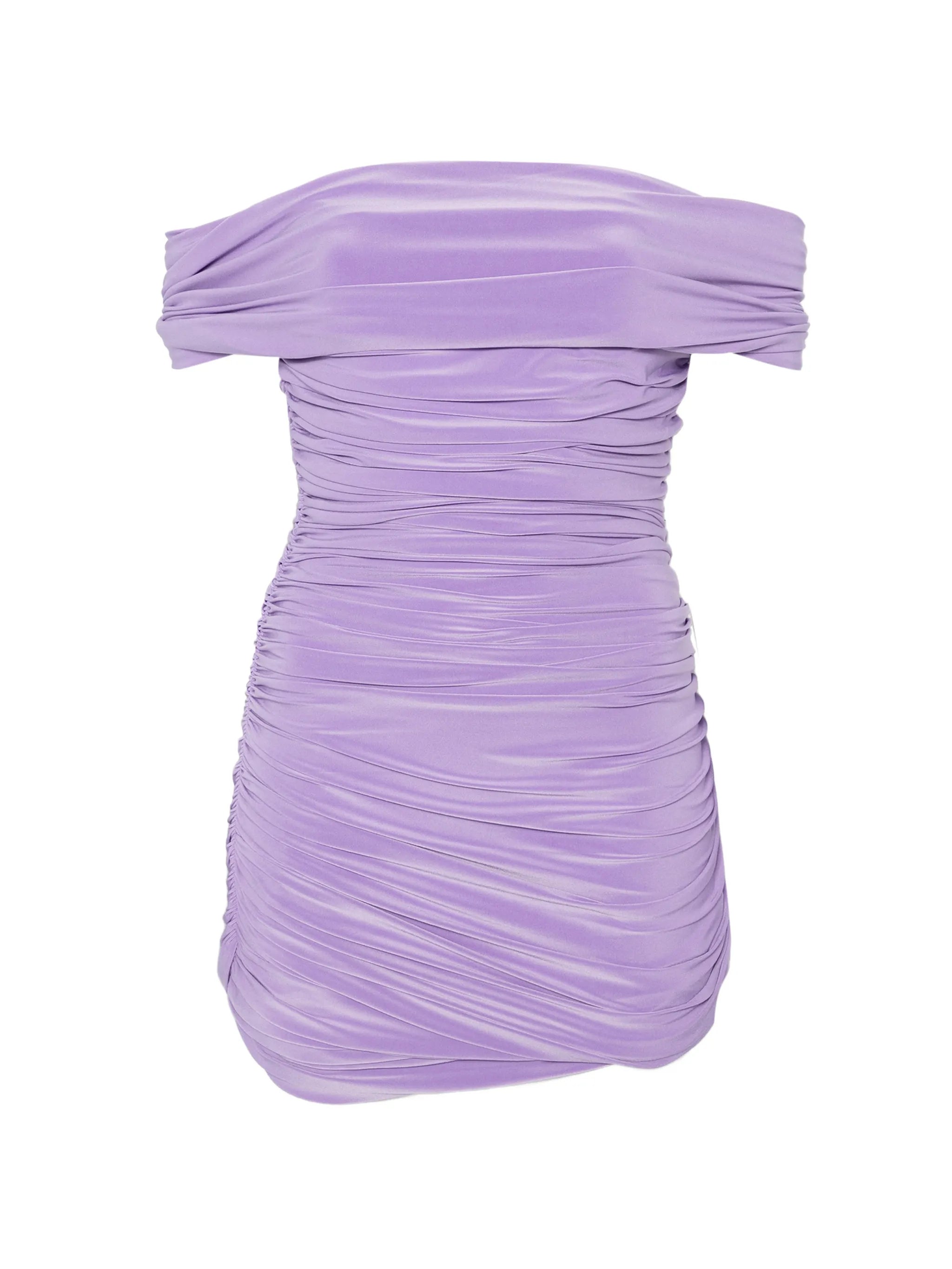 ruched mini dress