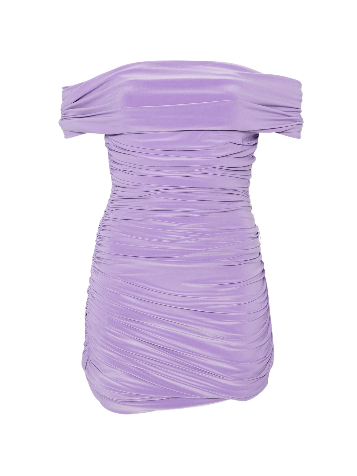 ruched mini dress