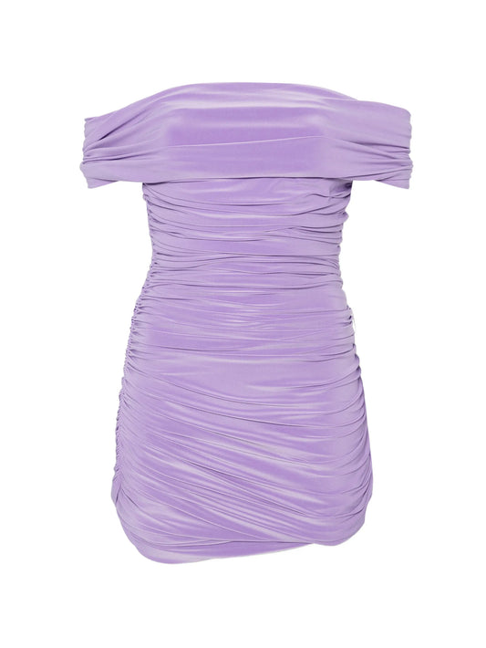 ruched mini dress