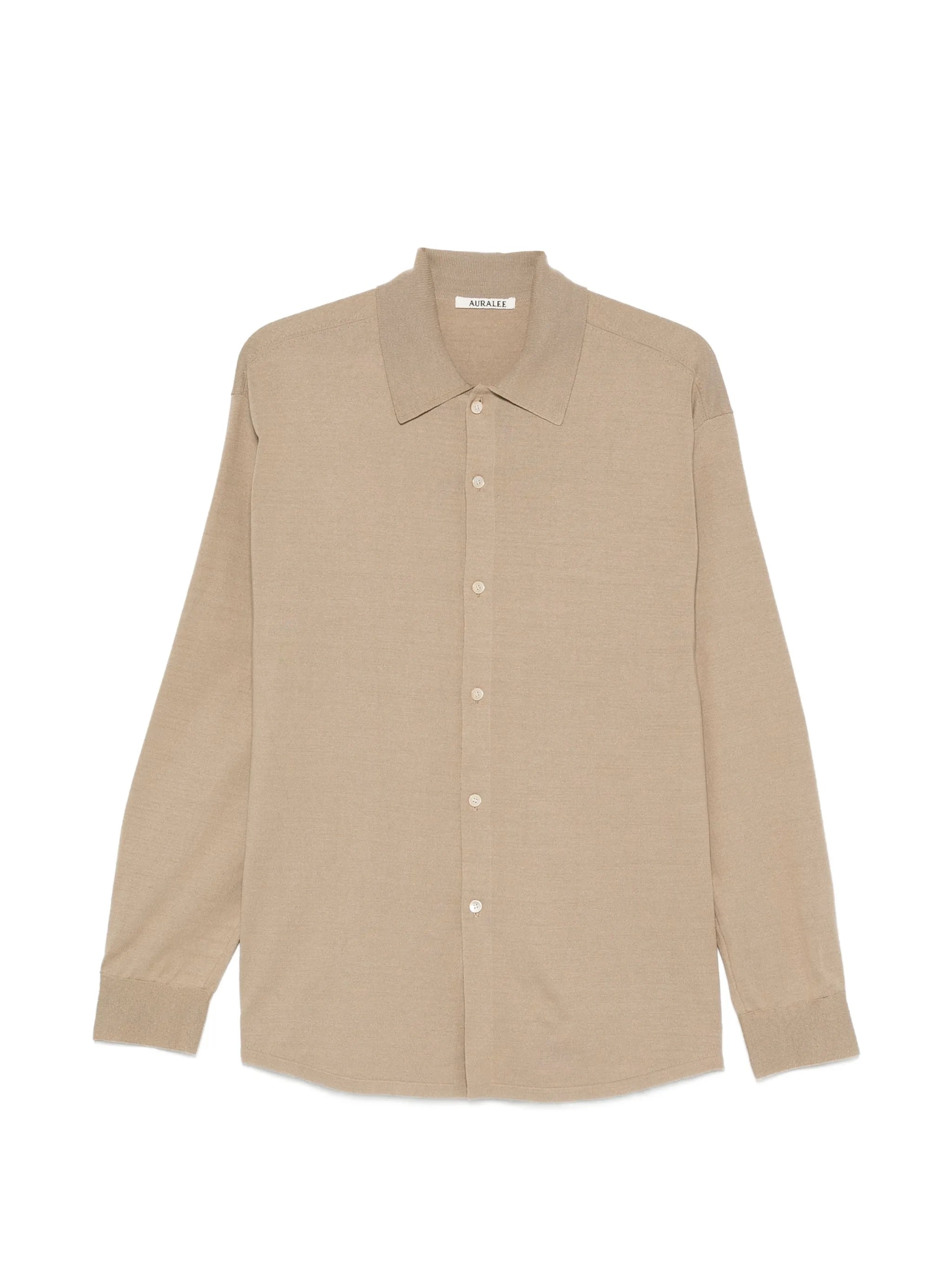 Tussah high-gauge silk cardigan