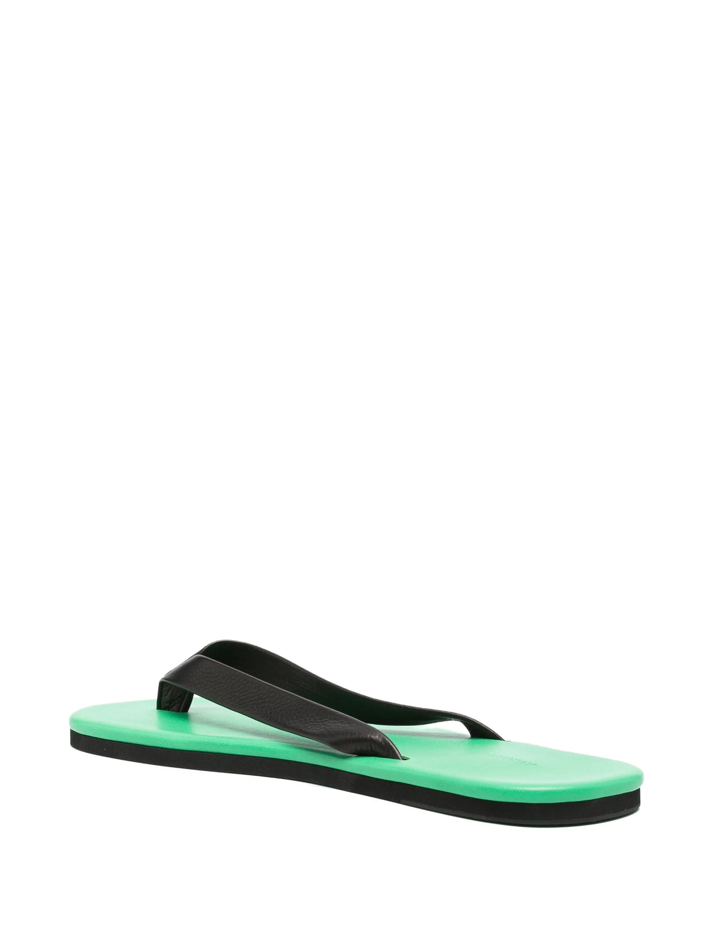 leather flip-flops