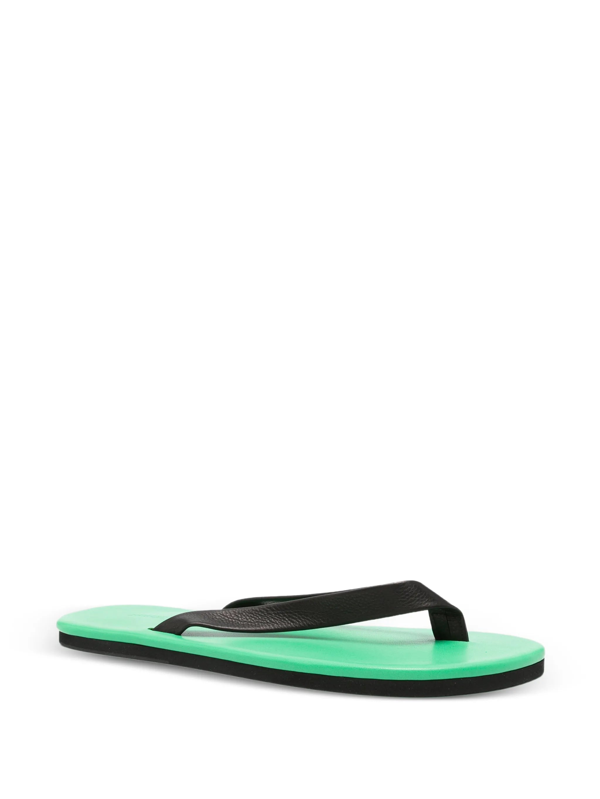 leather flip-flops