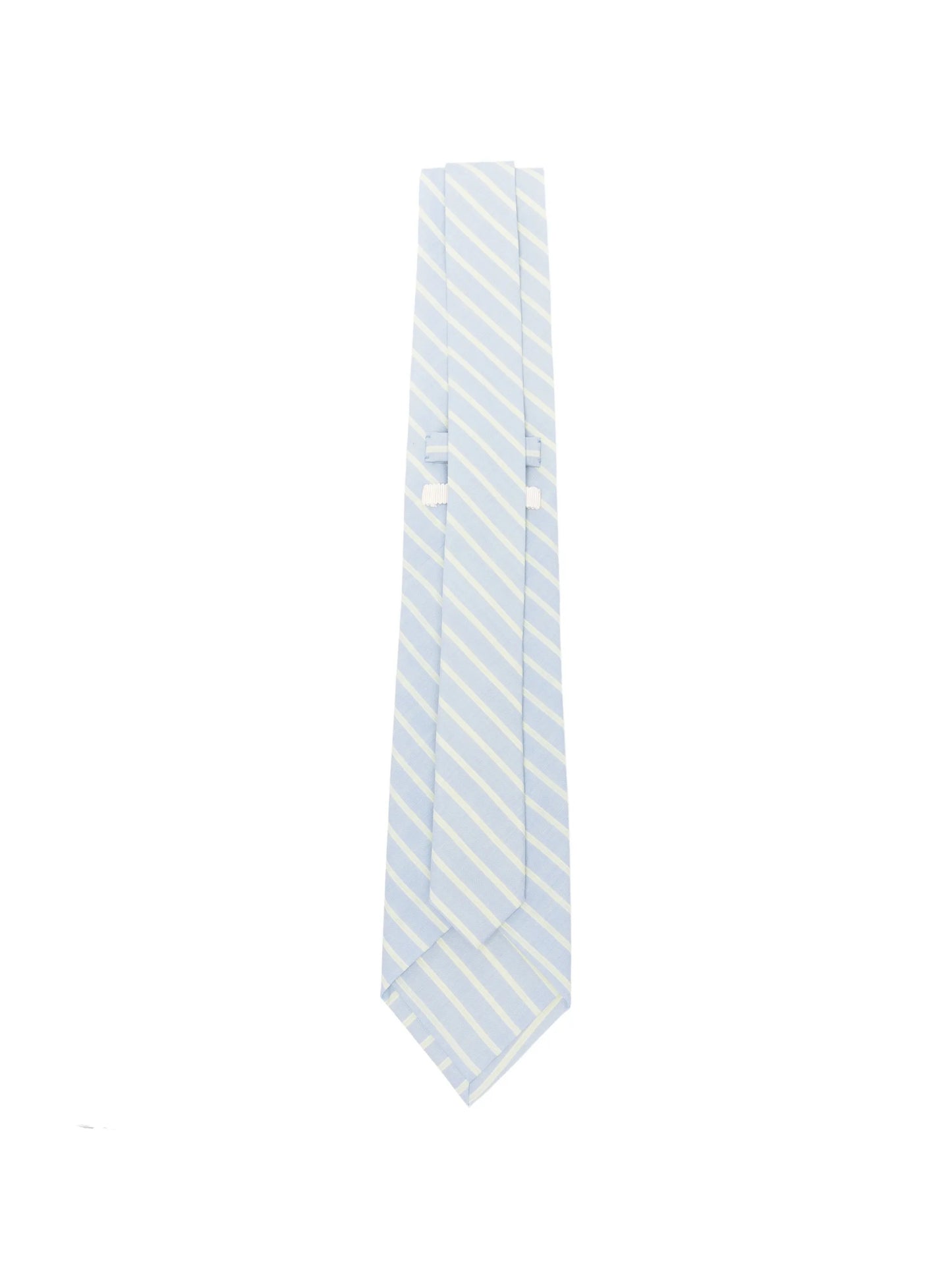 stripe-pattern wool tie