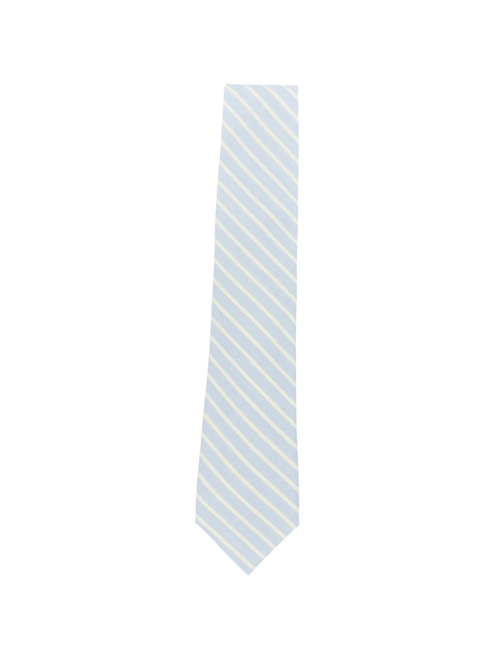 stripe-pattern wool tie