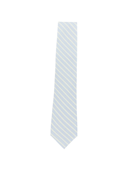 stripe-pattern wool tie