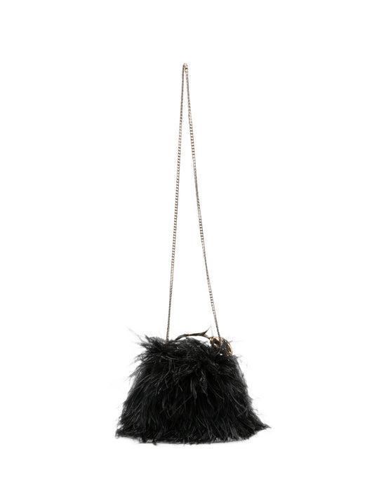 Mini Bloom feather tote bag