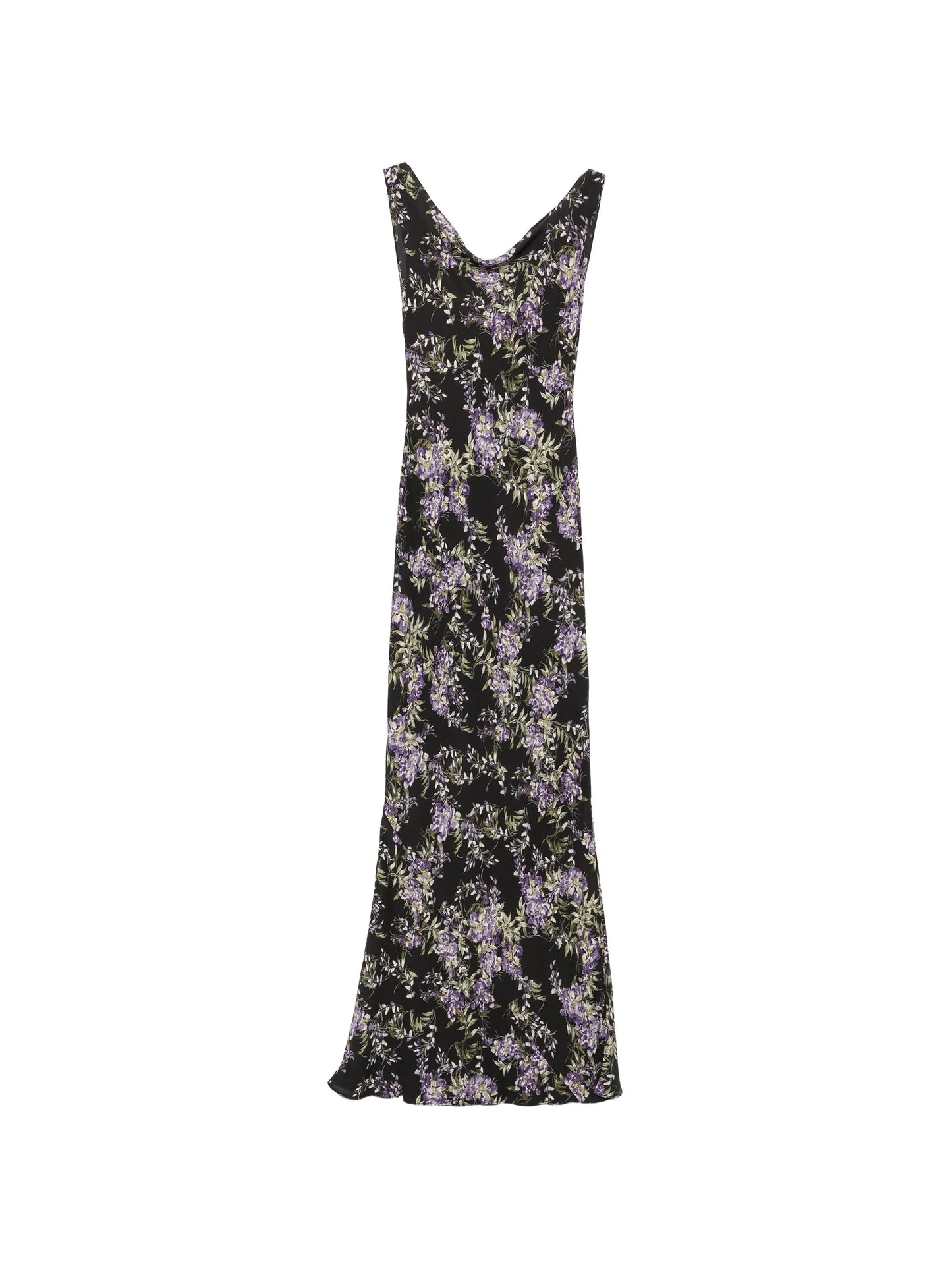 floral-print cowl-neck dress