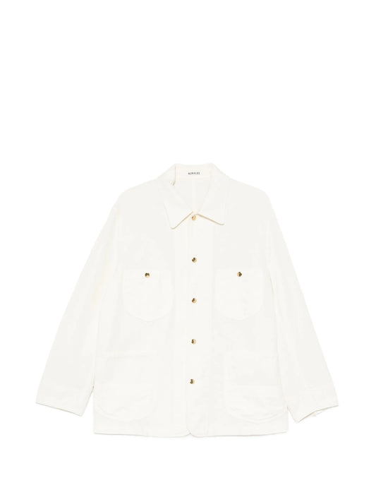 oxford-weave work jacket