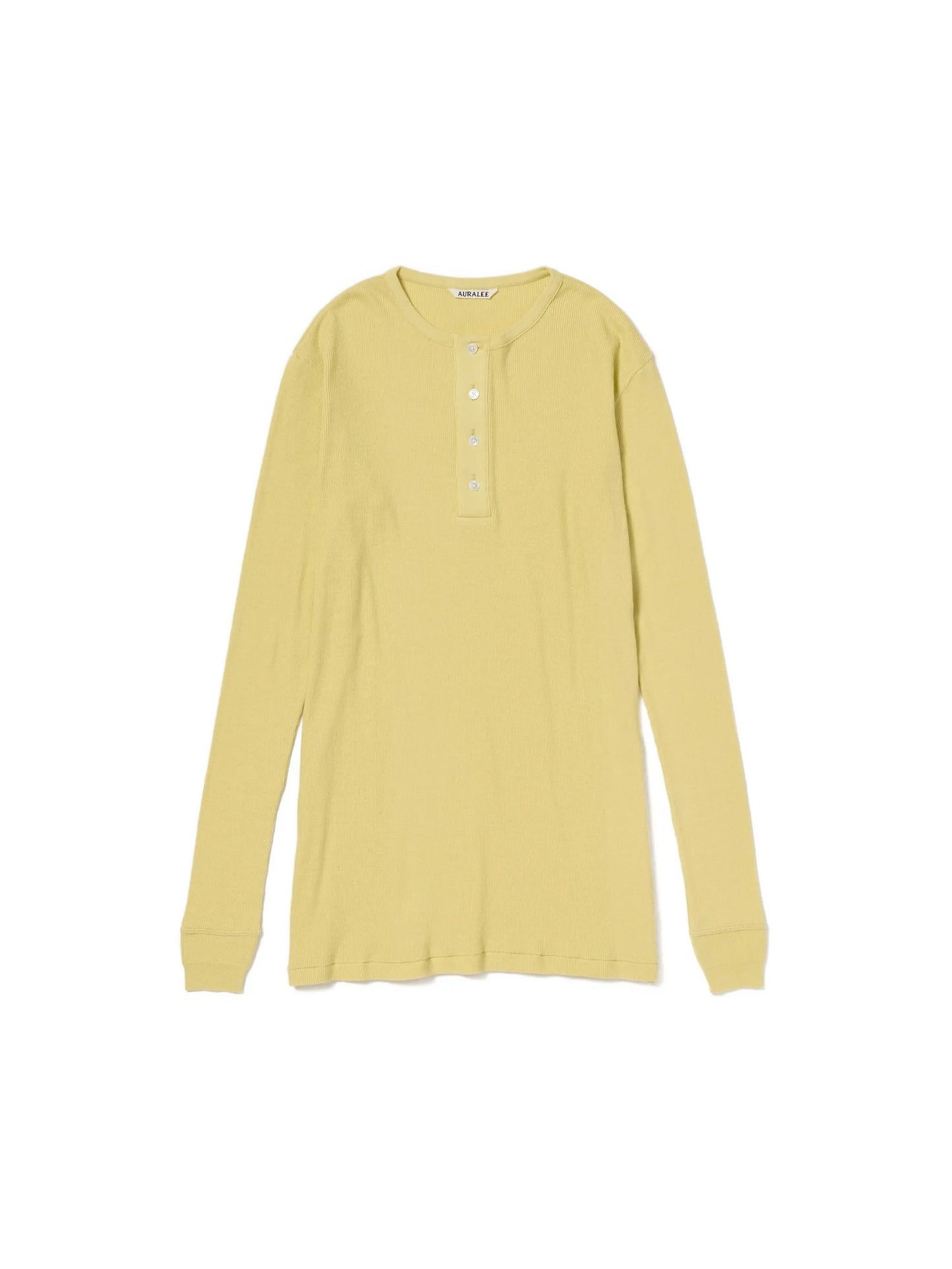 Henley ribbed-knit top