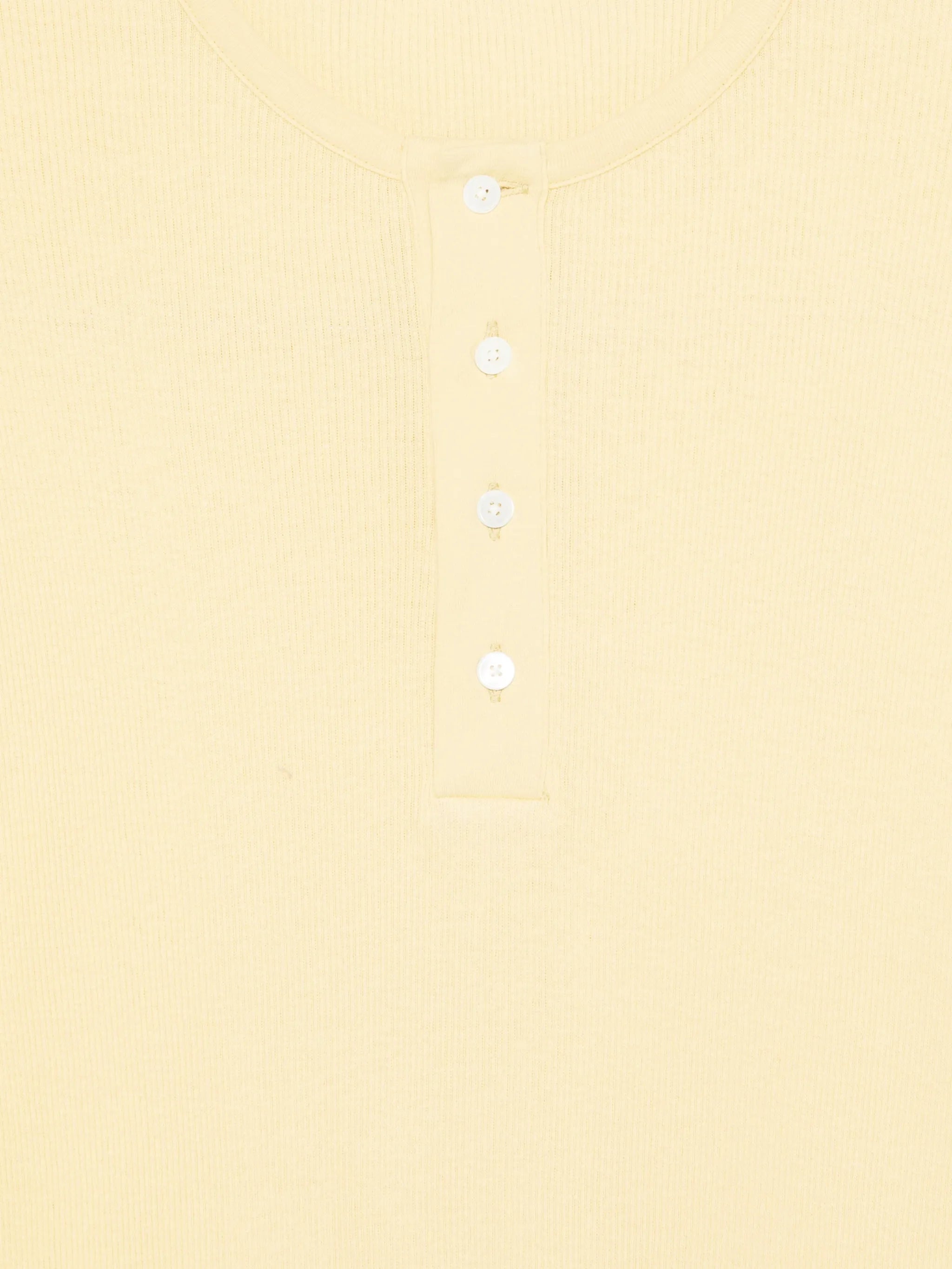 Henley ribbed-knit top