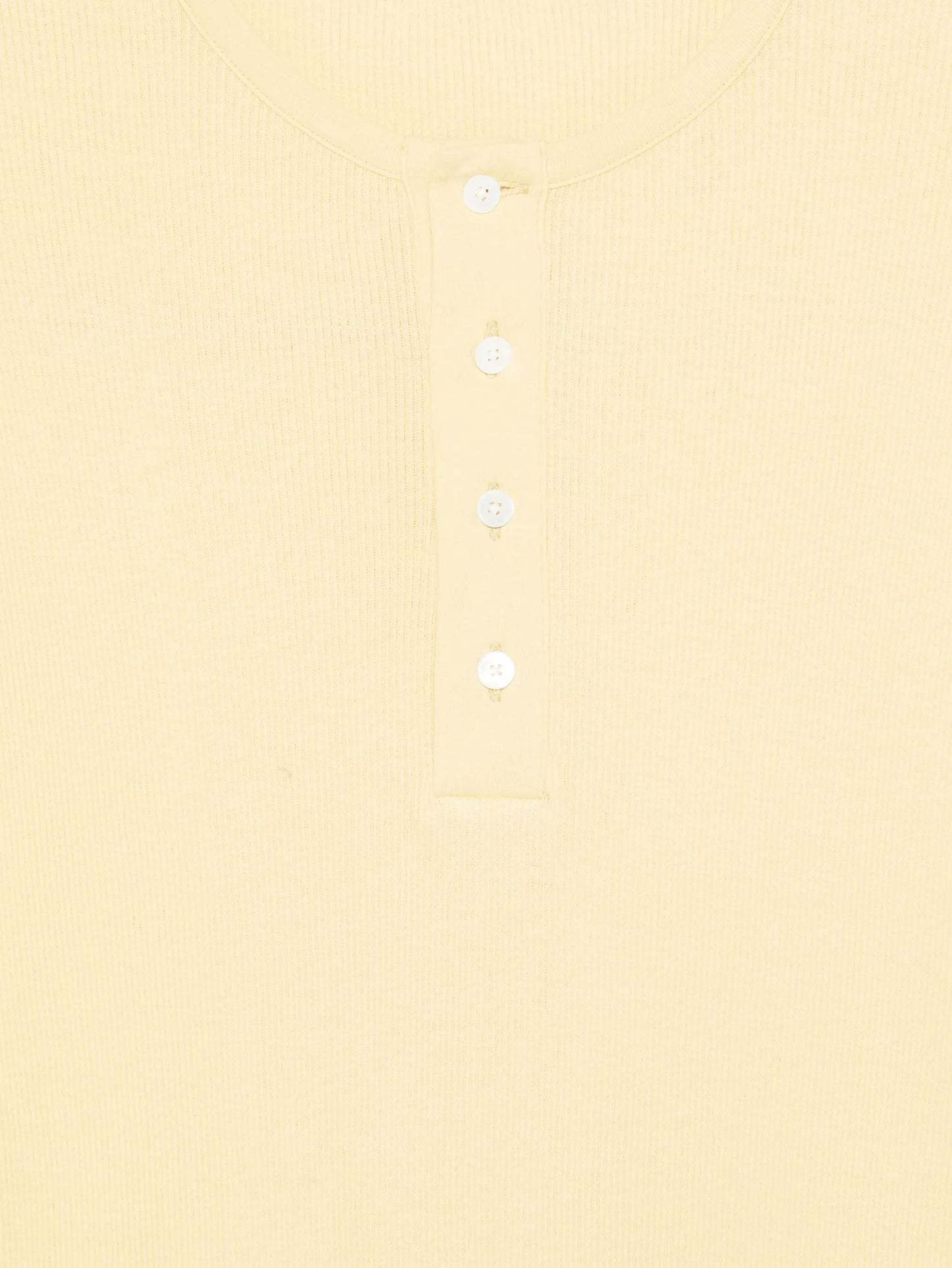 Henley ribbed-knit top