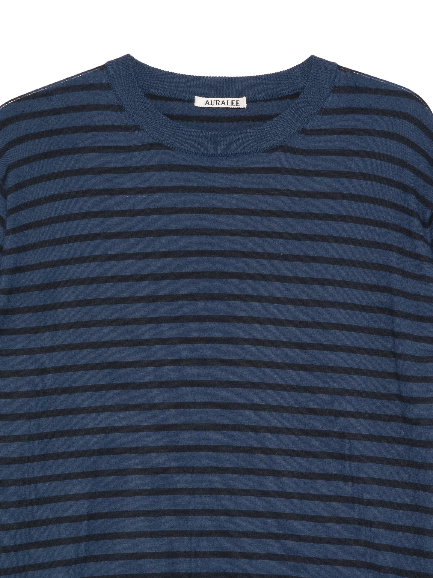 high-gauge striped cotton T-shirt