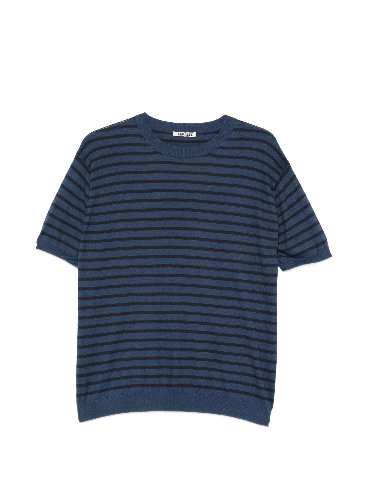 high-gauge striped cotton T-shirt