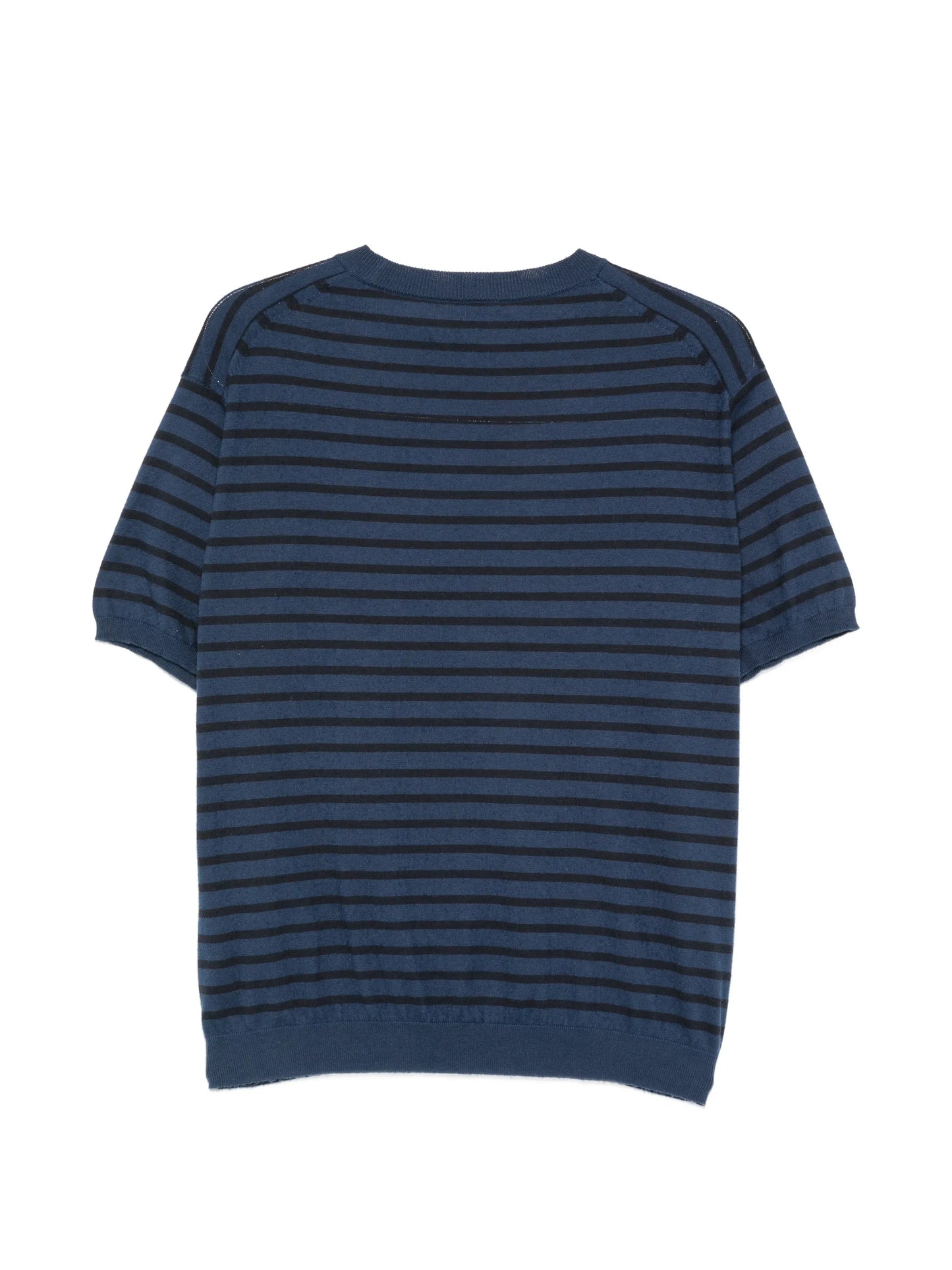 high-gauge striped cotton T-shirt